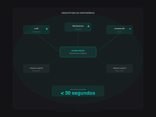 Roteamento de failover WhatsApp